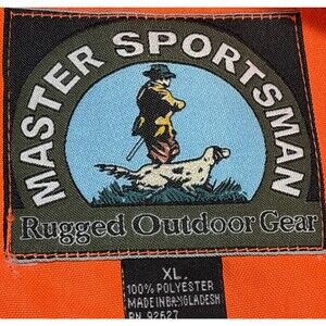 Master Sportsman Rugged Outdoor Gear Blaze Orange Hunting Vest Bird Pocket XL